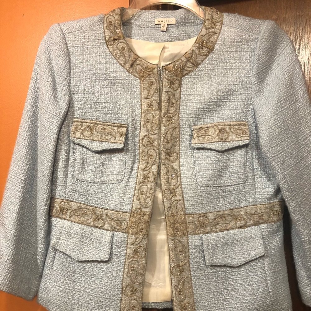 Walter Blue jacket Top - Picture 8 of 8